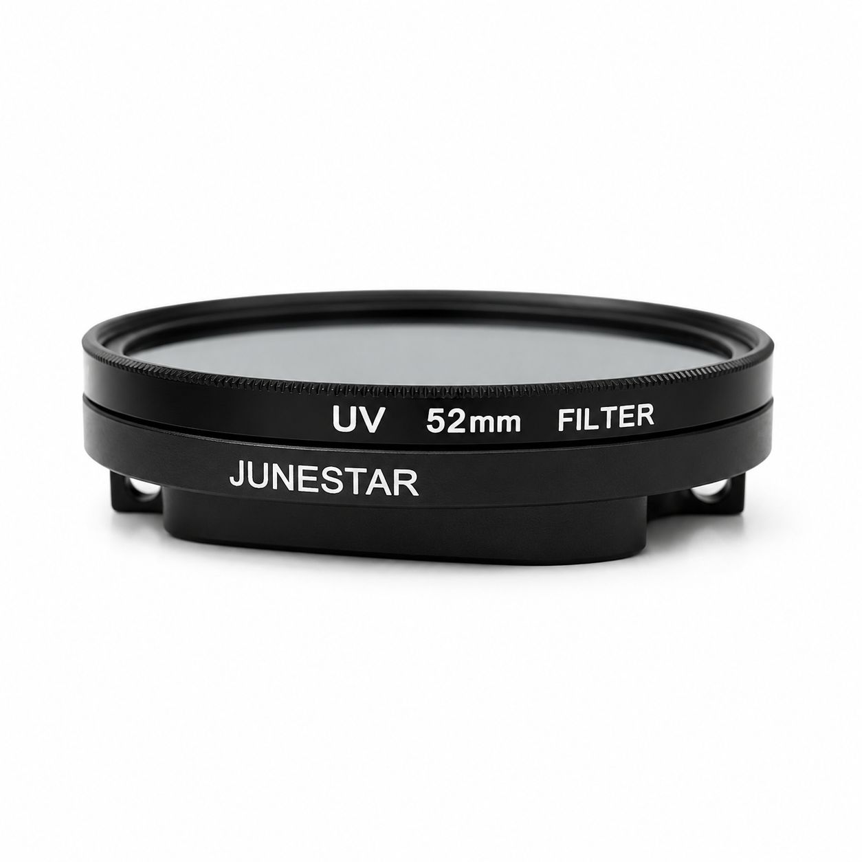 Kit filtre UV 52mm avec support métallique pour GoPro HERO7 Black HERO6 HERO5 sur fond blanc