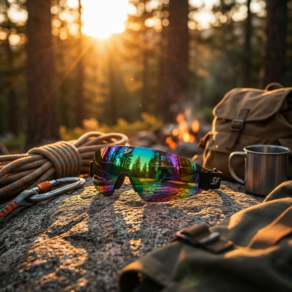 Lunettes universelles SF (arc-en-ciel) avec étui