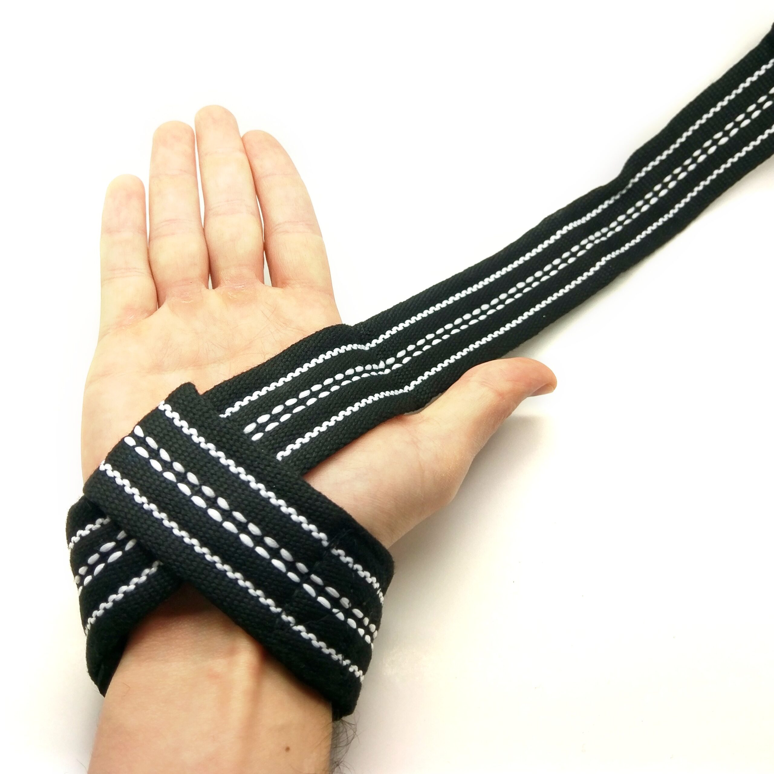 Bandes de levage fitness et powerlifting - Parallèle au pouce