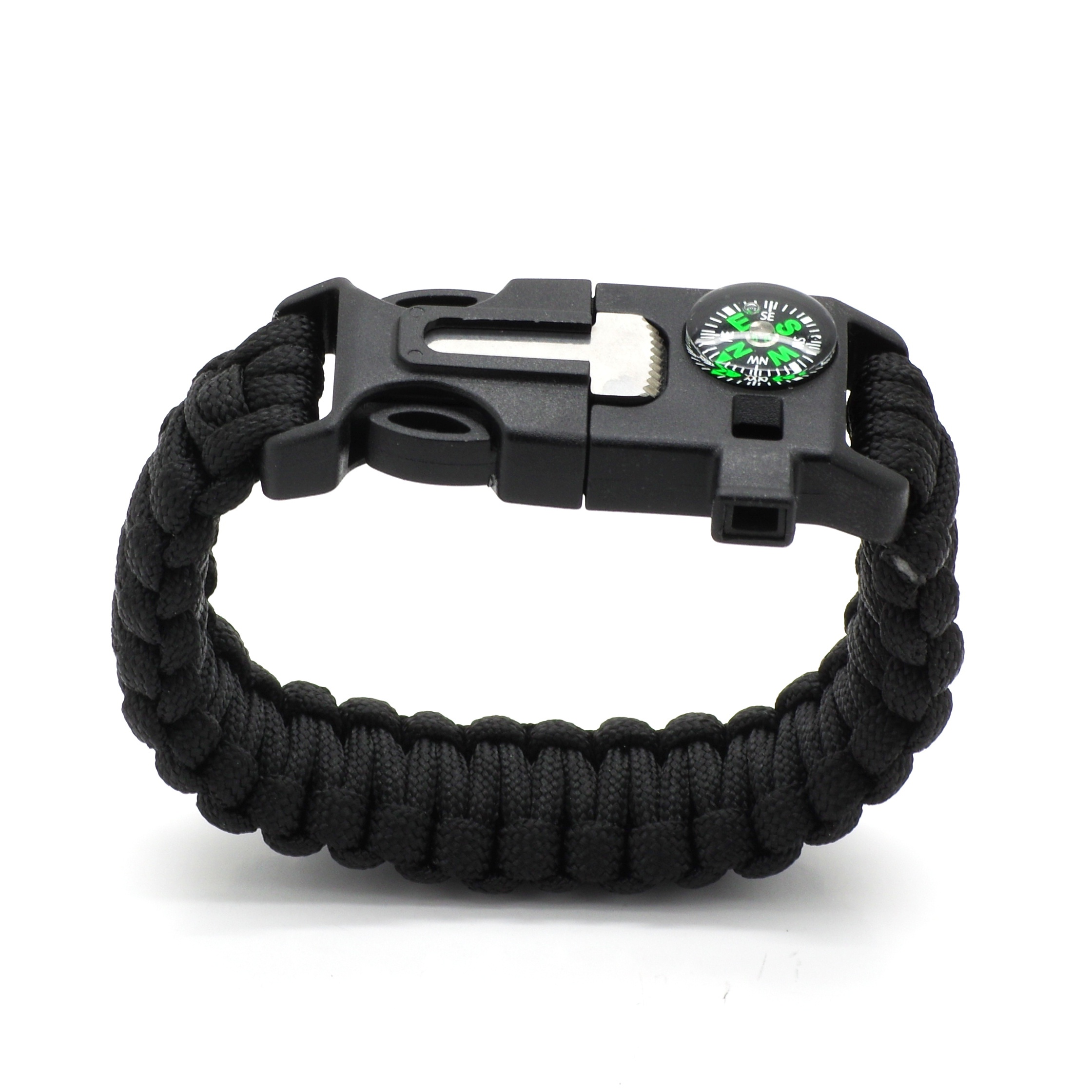 Bracelet de survie en paracorde - Noir