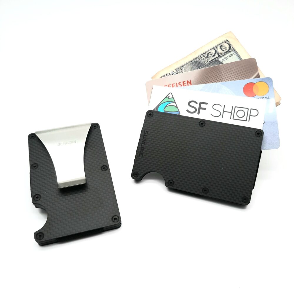 Porte-cartes en fibre de carbone