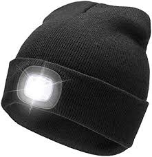 Bonnet avec lampe frontale