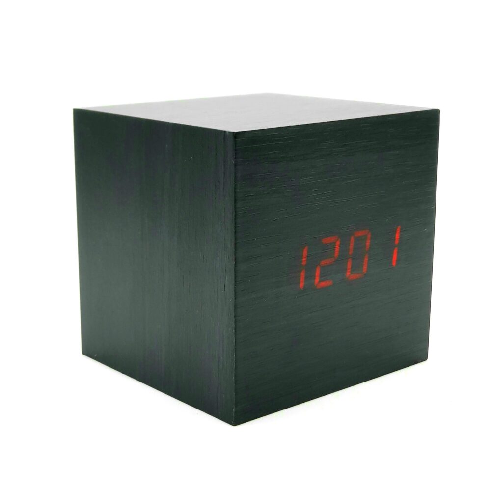 LCD Cube Clock Déluxa
