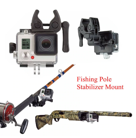 Support caméra pour fusil / canne à pêche / arbalète