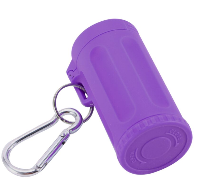 Cendriers De Poche Anti-odeur - Pack De 2 En Acier Argenté - Porte-clés Inclus - Réutilisable Et étanche