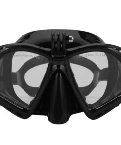 Masque de plongée sous-marine et tuba avec support caméra