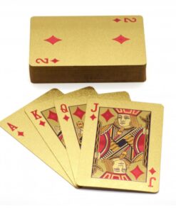 Goldene Karten mit Aufbewahrungsbox