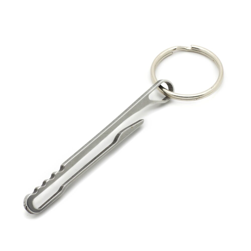 Schlüsselanhänger mit Gürtelclip aus Stahl