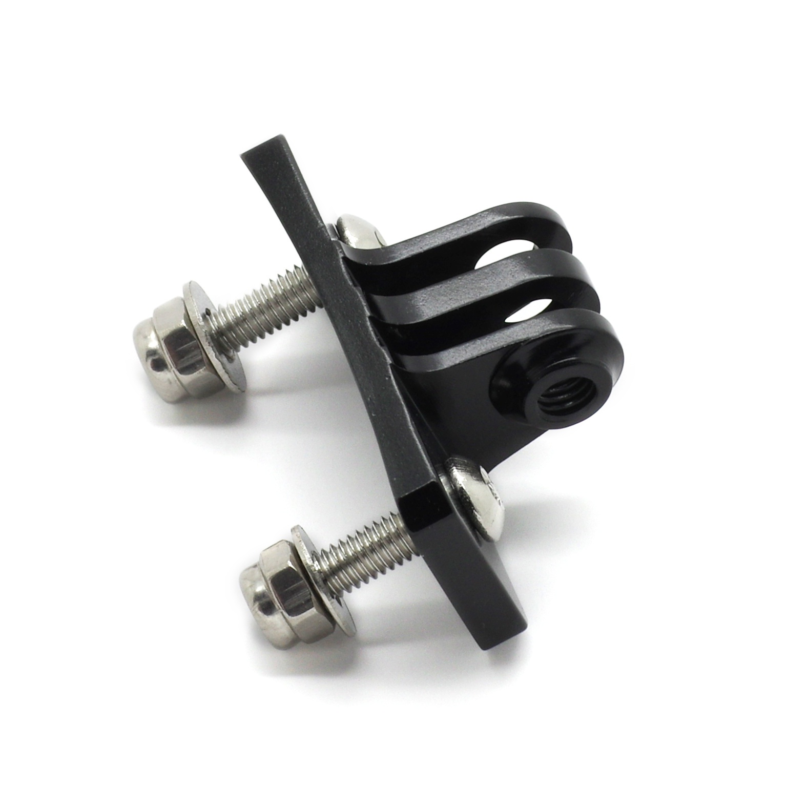 Fixation incurvée noire pour casque pour GoPro