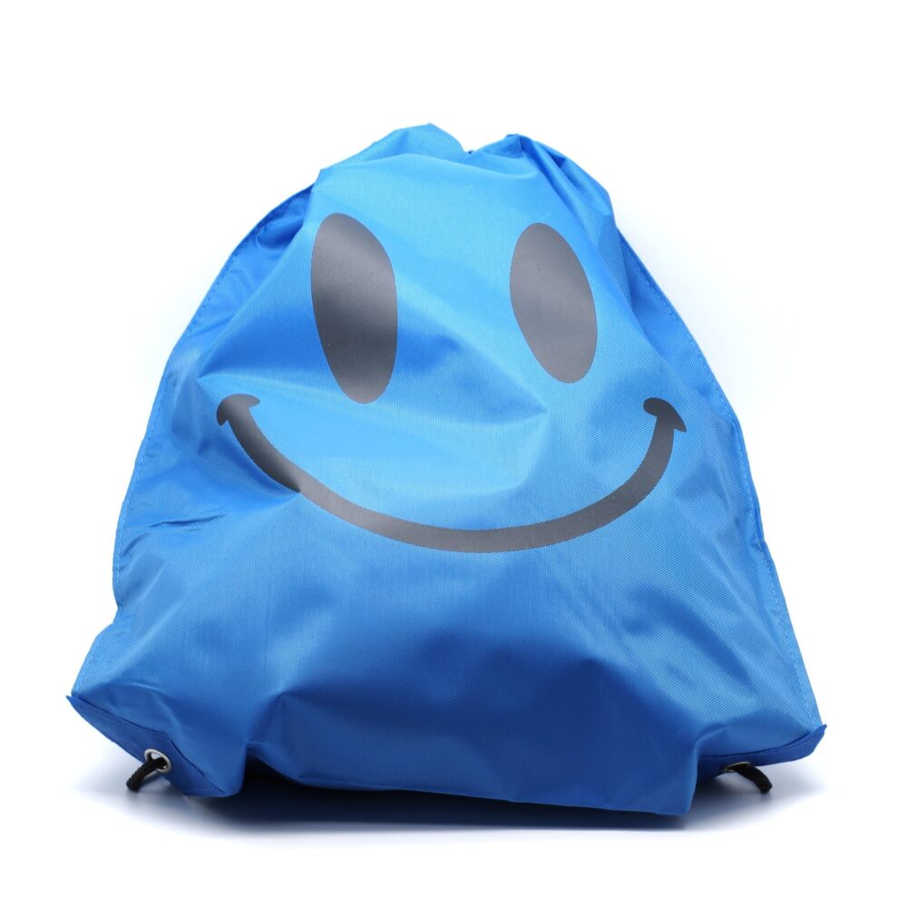 Tasche aus blauem Smiley-Nylon